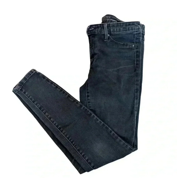 Mossimo Women's Skinny Jeans Mid-Rise SZ 4 Color Navy Blue - Picture 3 of 5